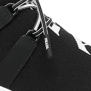 Amazon | [プラダ] スニーカー 靴 ニットスニーカー ロゴ ブラック ホワイト メンズ 4E3492 3LD8 F0967 KNIT I  NERO BIANCO [並行輸入品] | PRADA(プラダ) | スニーカー